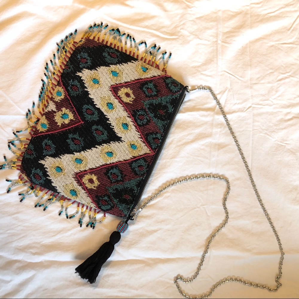 Tribal Beaded Handbag